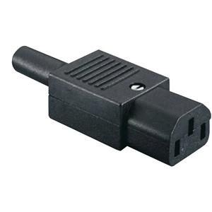 IEC Euro connector female recht