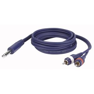 FL35 verloopkabel 1x Stereo jack naar 2x RCA 6m