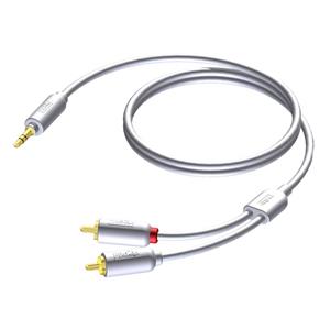 CIP712/2 Verloopkabel 1x Mini-jack naar 2x RCA 2m