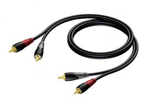 Procab CLA800 2x RCA Male - 2x RCA Male 20 Meter