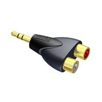 Procab CLP211 Classic Male Mini-Jack - 2x Female RCA Adapter Plug