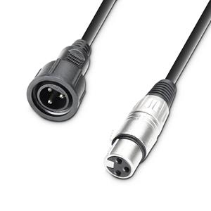 DMX adapter out DMX IP65 male naar XLR female 1m