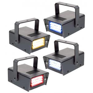 BeamZ Mini Stroboscoop LED Set van 4 RYBW