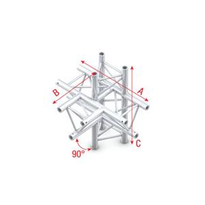 Showtec DT22 Decotruss 021 5-weg stuk 90g
