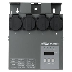 Showtec Multiswitch 4-kanaals DMX switchpack