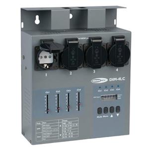 DIM-4LC - 4-kanaals DMX dimmerpack (metlocal control')