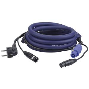 DAP Licht Power/Signaal kabel, Schuko male - Powercon male & XLR male - XLR female, 10 meter