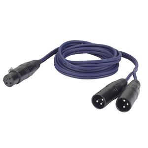 DAP FL39 verloopkabel 1x XLR female naar 2x XLR male 150cm