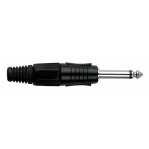 6,3mm Jackplug mono zwart