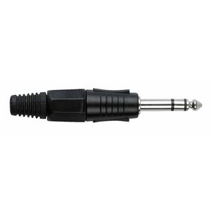 6,3mm Jackplug stereo zwart