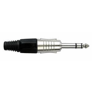 6,3mm Jackplug stereo zilver