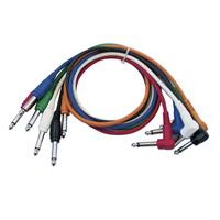 DAP FL14 farbige Patch-Kabel, Winkel-Klinke, 90 cm (6 Stück)