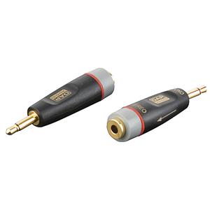 Xcaliber XGA07 Mini jack male mono naar mini jack female stereo verloopplug