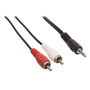 Valueline Verloopkabel 1x Mini-jack naar 2x RCA 150cm