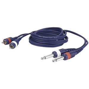 DAP FL23 verloopkabel 2x Jack naar 2x RCA 3m