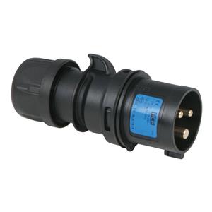 PCE CEE 16A 3-polige stekker Turbo Twist zwart
