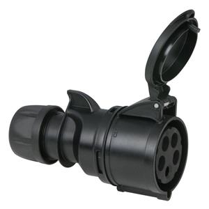 PCE 5-polige CEETurbo Twist' female connector 32A - IP44 (zwart)