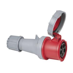 5-polige CEE female connector 63A - IP67 (rood)