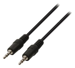 Jack stereo audiokabel 3,5 mm mannelijk - 3,5 mm mannelijk 0,50 m zwart