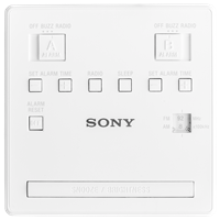 Sony ICF-C1T Radiowecker weiß
