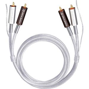 Cinch Audio Anschlusskabel [2x Cinch-Stecker - 2x Cinch-Stecker] 0.50m Transparent vergolde