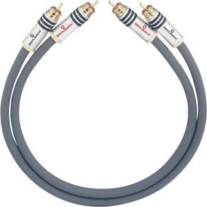 Cinch Audio Anschlusskabel [2x Cinch-Stecker - 2x Cinch-Stecker] 1.50m Anthrazit vergoldete