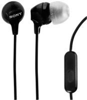 Sony MDR-EX15AP In Ear oordopjes Zwart