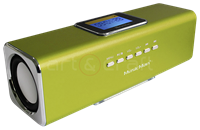 Technaxx MusicMan MA Display Soundstation Mini-luidspreker AUX, FM radio, SD, Draagbaar, USB Groen