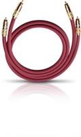 Cinch Audio Aansluitkabel [2x Cinch-stekker - 2x Cinch-stekker] 0.70 m Antraciet Vergulde steekcontacten Oehlbach NF 214 Master
