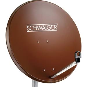 schwaiger SAT Antenne 80cm Reflektormaterial: Stahl Ziegel-Rot