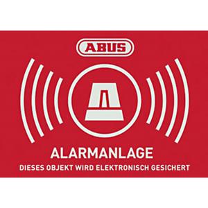 ABUS AU1423 Waarschuwingssticker Alarmsysteem Taal: Duits (b x h) 74 mm x 52.5 mm
