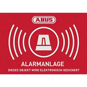 ABUS AU1423 Warnaufkleber Alarmanlage Sprachen Deutsch (B x H) 74mm x 52.5mm Y564661