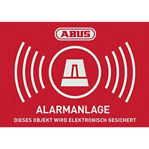 ABUS AU1422 Warnaufkleber Alarmanlage Sprachen Deutsch (B x H) 148mm x 105mm Y564641