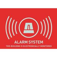 ABUS AU1315 Waarschuwingssticker Alarmsysteem Taal: Engels (b x h) 74 mm x 53 mm