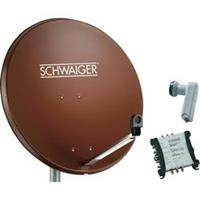 schwaiger SAT-Anlage ohne Receiver Teilnehmer-Anzahl 6 80cm