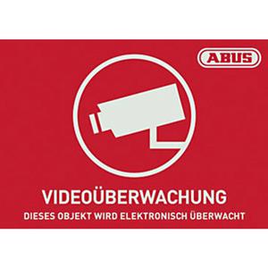 ABUS AU1420 Warnaufkleber Videoüberwachung Sprachen Deutsch (B x H) 148mm x 105mm Y564631