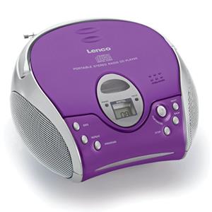 LENCO SCD-24 purple - Portable radio/recorder SCD-24 purple