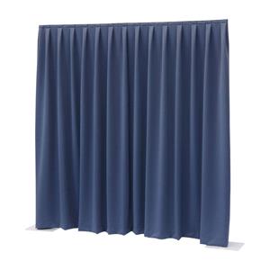 Showtec Pipe and drape Dimout 300x300cm geplooid blauw
