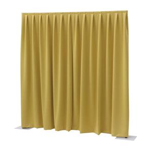Showtec Gordijn voor het Pipes & Drapes systeem, geel, 300 x 300 cm, 260 g/m2