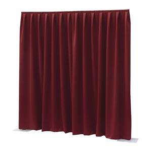 Showtec Gordijn voor het Pipes & Drapes systeem, rood, 300 x 300 cm, 260 g/m2