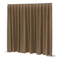 Showtec P&D Curtain Dimout 300x400 Pipe & Drape Pleated Curtain (Brown)