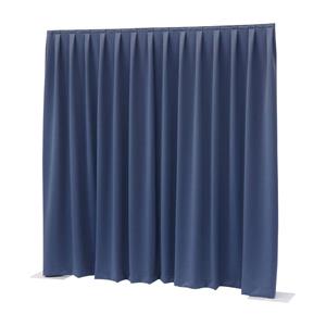 Gordijn voor het Pipes & Drapes systeem, blauw, 300 x 400 cm, 260 g/m2