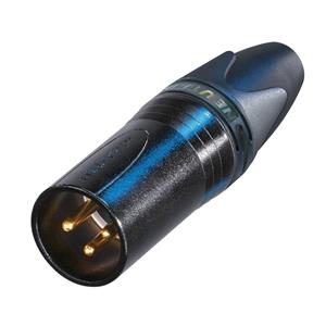 NC3MXX-B Male XLR kabeldeel 3p zwart