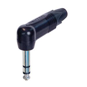 Neutrik NP3RX-BAG Jackplug 6.35 mm Stekker, haaks Aantal polen: 3 Stereo Zwart 1 stuk(s)