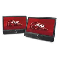 Kopfstützen DVD-Player mit 2 Monitoren Bilddiagonale=25.4cm (10