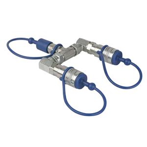 2-weg CO2 splitter (3/8" Q-Lock koppelingen)