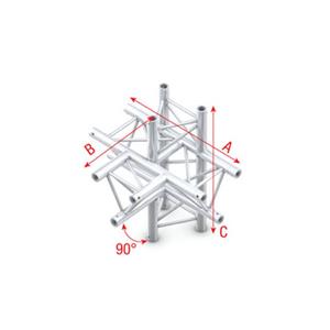 Showtec PT30-021 truss T-stuk + omhoog / omlaag