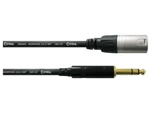 Cordial CFM 9 MV XLR Adapterkabel [1x XLR-stekker - 1x Jackplug male 6,3 mm] 9.00 m Zwart