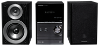 panasonic Stereoanlage Bluetooth, DAB+, CD, UKW, USB, 2 x 20W Schwarz