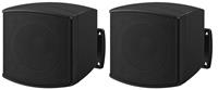 Monacor EUL-26/SW PA-wandluidspreker, Wandluidspreker 10 W Zwart 1 paar